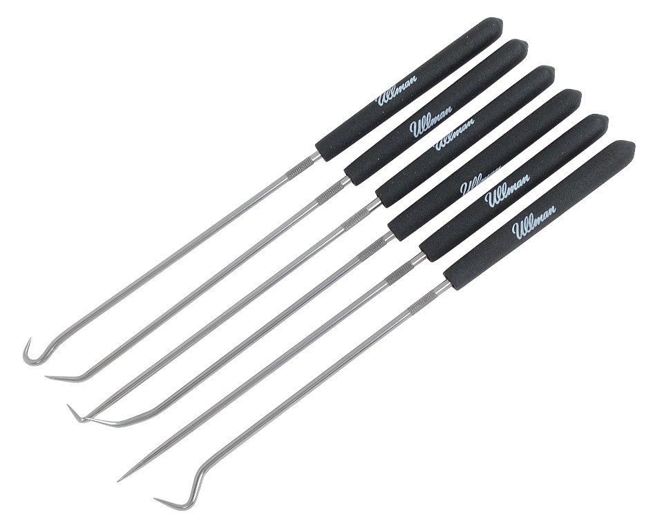 CHP6-L Hook and Pick Set - 6piece, Extra Long [CHP6-L] - £39.47 :  VirtualToolVan - Your One Stop Automotive Tool Shop - Signet, Trident,  Facom, Ingersoll Rand, Lilse, Autodata, Sealey